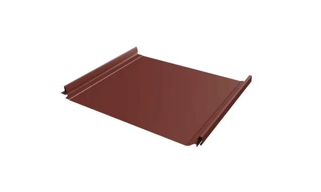 Фальцевая кровля Кликфальц Pro Grand Line 0,5 Satin RAL 3009 Оксидно-Красный