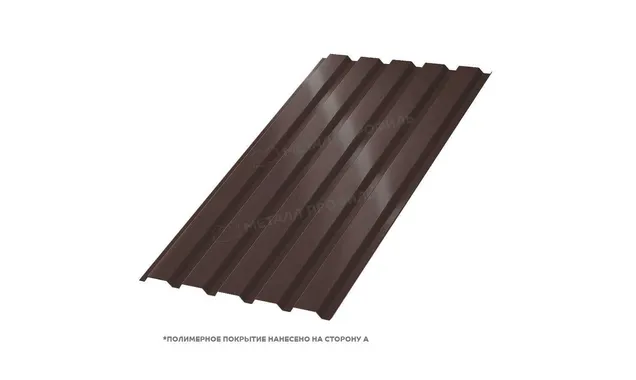 Профлист Металл Профиль МП35 0.5 NormanMP RR 32 Темно-коричневый A