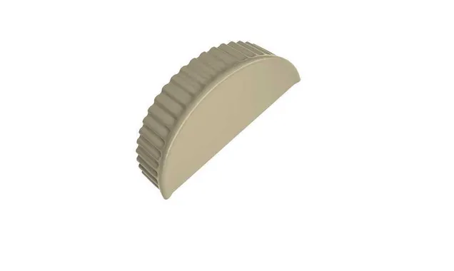 Заглушка торцевая Drap RAL 1015 светлая слоновая кость