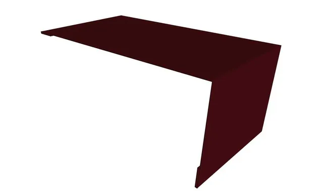 Планка мансардная 0,5 Velur RAL 3005 красное вино