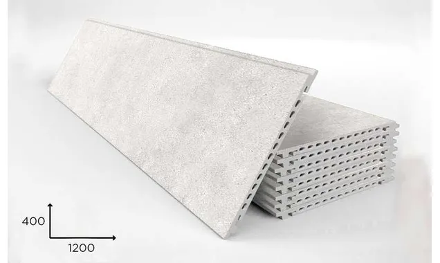 Керамогранитная плита FAVEKER GA16 для НФС, Urban Blanco, 1200*400*18 мм