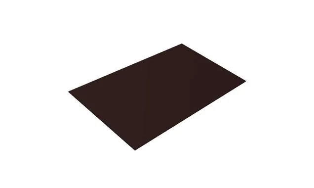 Плоский лист 0,45 Drap с пленкой RAL 8017 шоколад