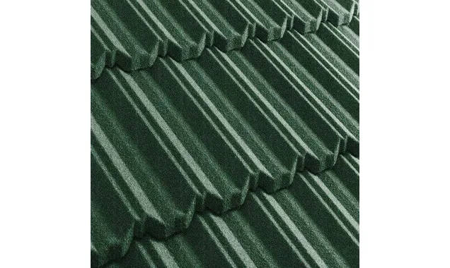 Композитная черепица Метротайл (Metrotile) серия MetroClassic, цвет зеленый, 1330х410 мм
