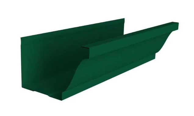 Желоб прямоугольный Vortex Lite 130 мм 3м PE RAL 6005 зеленый мох