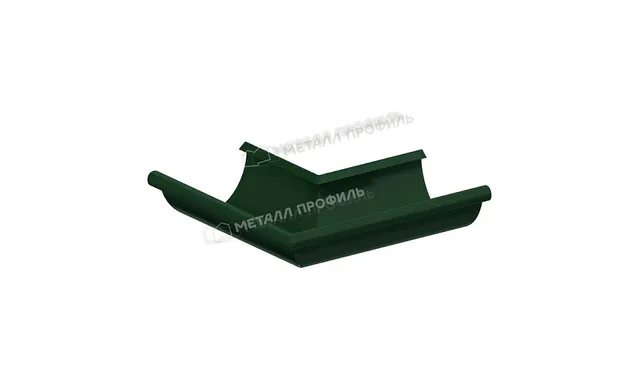 Угол желоба наружный МЕТАЛЛ ПРОФИЛЬ Foramina PUR D125 Ral 6005