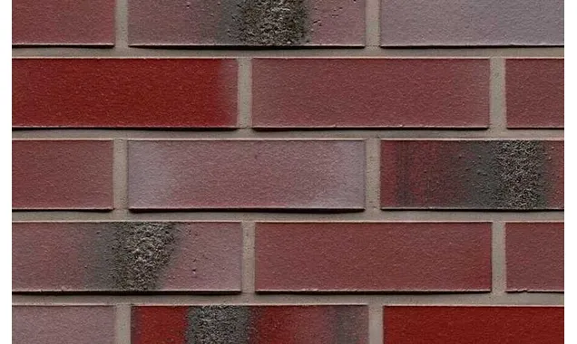 Клинкерная плитка ручной формовки Feldhaus Klinker NF 14 R563 carbona ardor rutila 240х71х14 мм