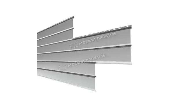 Металлический сайдинг Lбрус-XL-В Металл-Профиль NormanMP RAL 7004 Серый 14х335