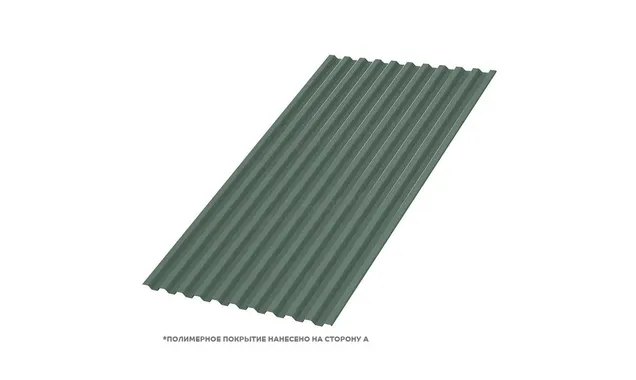 Профлист Металл Профиль C21 0.5 PURMAN® Tourmalin, Светло-зеленый металлик A