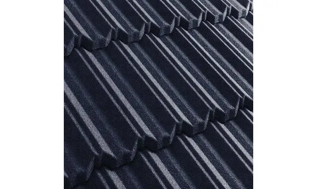 Композитная черепица Метротайл (Metrotile) серия MetroClassic, цвет темно-синий, 1330х410 мм