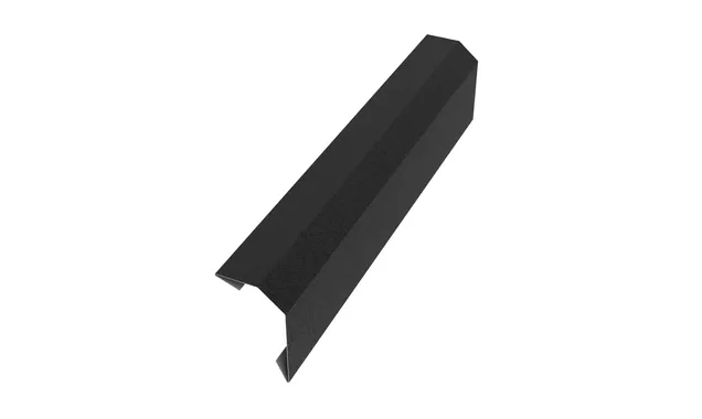 Aquasystem Планка пристенная в штробу, 0,5 мм PE Matt Zn 140 (Россия) RAL 9005 (черный)