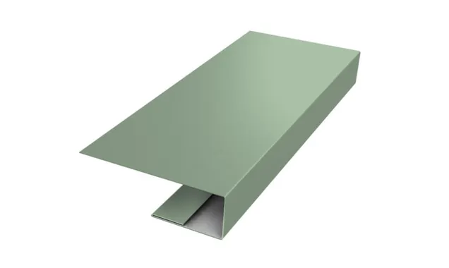 J-Профиль 12мм 0,45 PE с пленкой RAL 6019 бело-зеленый (2,5м)