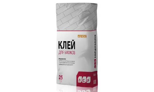 Клей для газобетонных блоков ЛСР летний, 25 кг