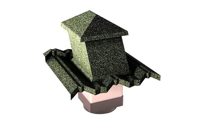 Вентиляционный выход Gerard G 15-45 (пластик), 150х150 мм, forest green (131)