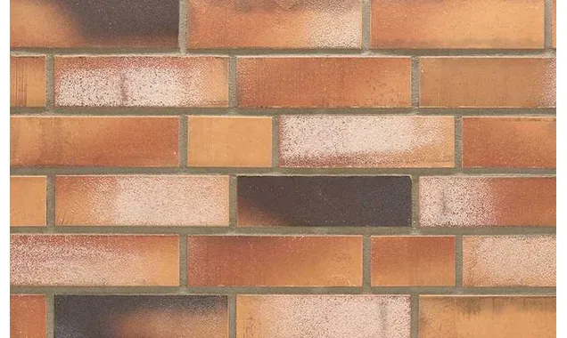 Клинкерная плитка Stroeher Kontur WS 492 orange-bunt рельефная, 240х71х12 мм