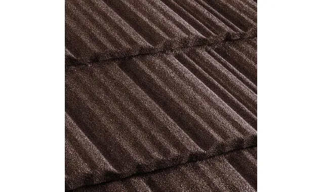 Композитная черепица Метротайл (Metrotile) серия MetroShake II, цвет кофе, 1330х410 мм