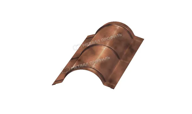 Планка конька круглого R110х2000 (КЛМА-02-Anticato-0.5)