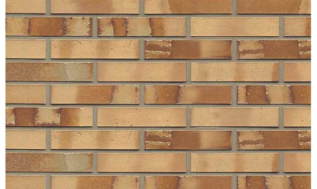 Кирпич клинкерный Muhr 06S Hellbraun-bunt Spezial гладкий, 240х115х52 мм