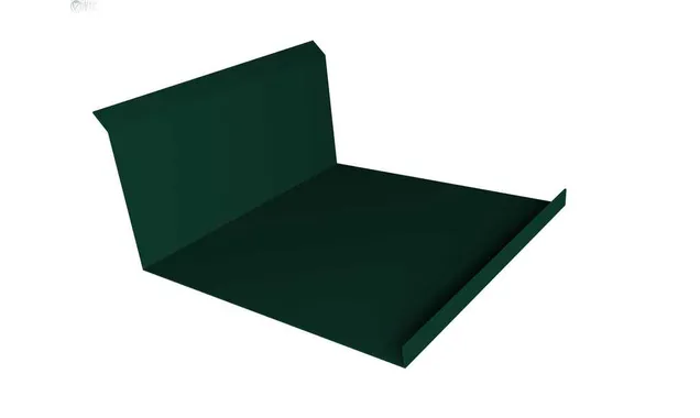 Планка примыкания нижняя 20х122х260х15 0,4 PE с пленкой RAL 6005 зеленый мох