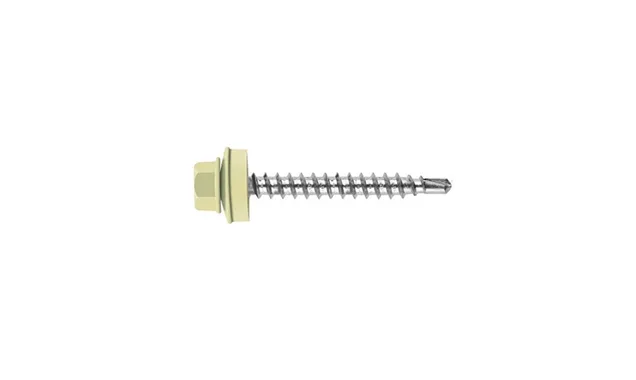 Саморез кровельный Daxmer 4,8х50 RAL 7002 (150) сверло №1