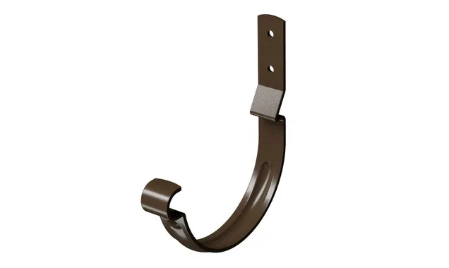 Карнизный крюк короткий (гнутый) STAL PREMIUM, каштан