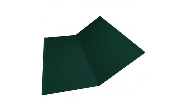 Планка ендовы нижней 300х300 0,45 Drap ST RAL 6005 зеленый мох