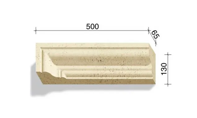 Угловой элемент для наличников и карнизов White Hills Тиволи 722-11, 500*65*130