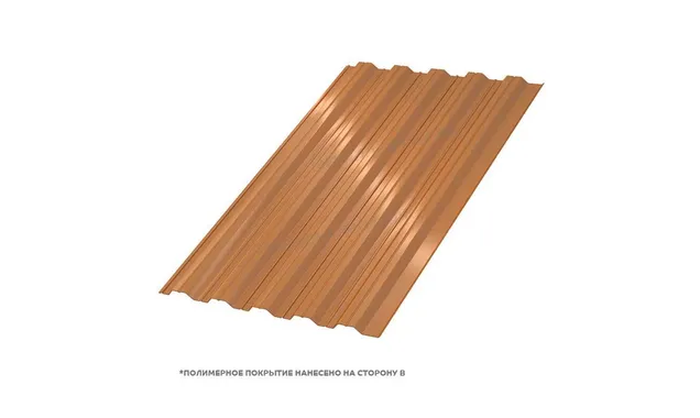 Профлист Металл Профиль HC35 0.5 AGNETA® двусторонний Copper/Copper, Медный/Медный B