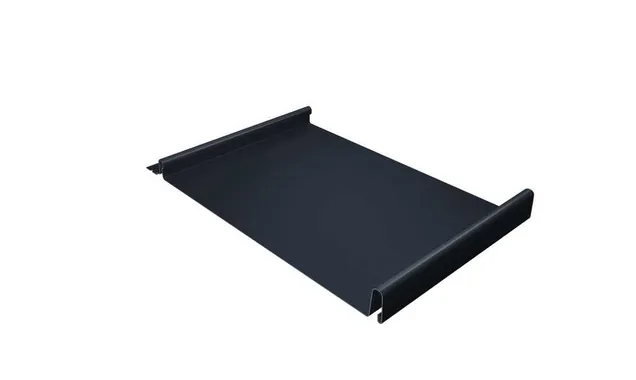 Фальцевая кровля Кликфальц Grand Line 0,5 Velur X RAL 7024 Мокрый Асфальт