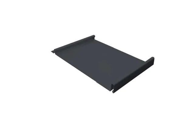 Фальцевая кровля Кликфальц Grand Line 0,5 GreenCoat Pural BT, matt RR 23 Темно-Серый Асфальт