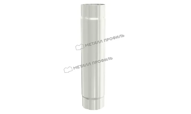 Труба соединительная МЕТАЛЛ ПРОФИЛЬ GS lite D90х1000 Ral 9003