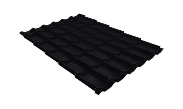 Металлочерепица Grand Line Modern 0,45 Drap ST RAL 9005 Черный