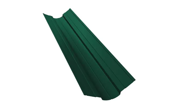 Планка ендовы верхней фигурной 70x70 0,5 Velur RAL 6005 зеленый мох