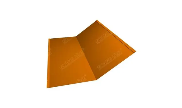 Планка ендовы нижней 300х300 0,45 PE с пленкой RAL 2004 оранжевый