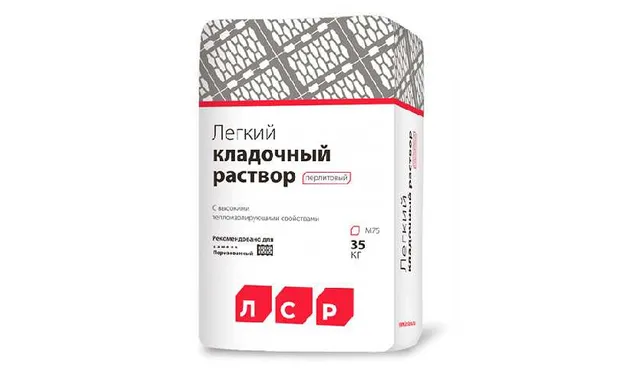 Легкий кладочный перлитовый раствор RAUF Thermo, зимний (ПМД -15), 35 кг