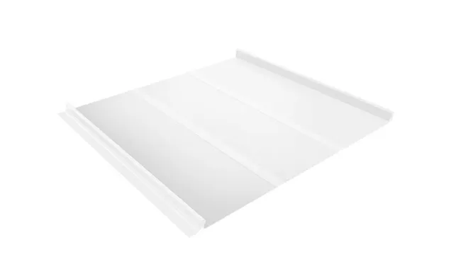 Фальцевая кровля Кликфальц Line Grand Line 0,45 Drap RAL 9003 Сигнальный Белый