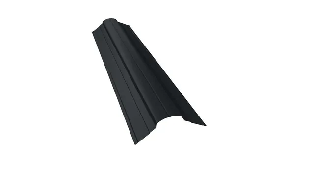 Планка конька фигурного 70x70 0,5 Velur RAL 7016 антрацитово-серый