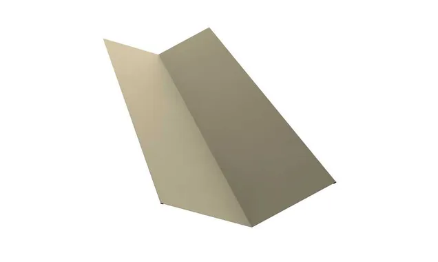 Планка ендовы верхней 145х145 0,5 Satin с пленкой RAL 1015 светлая слоновая кость