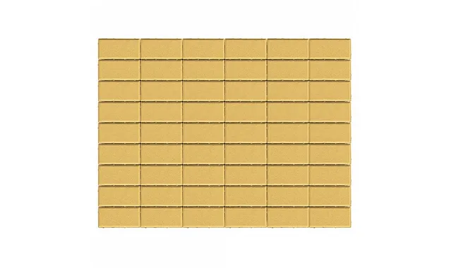 Брусчатка Прямоугольник 100х200х60 мм - Braer песочный