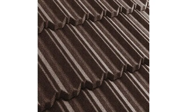 Композитная черепица Метротайл (Metrotile) серия MetroClassic, цвет кофе, 1330х410 мм