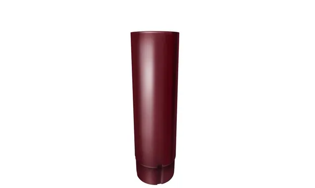 Труба круглая 90 мм 3 м RAL 3005 красное вино