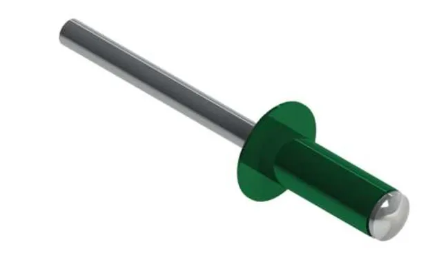 Заклёпка вытяжная Daxmer 4,0х10 RAL 6005 (10х1000 шт) ал/ст