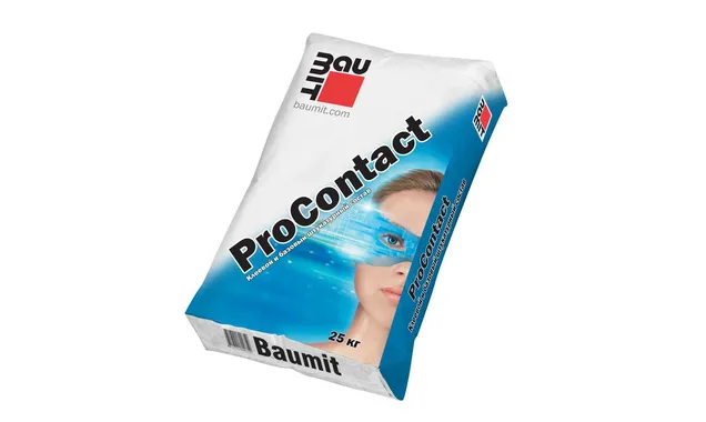 Универсальный клеевой и базовый штукатурный состав Baumit ProContact 25 кг