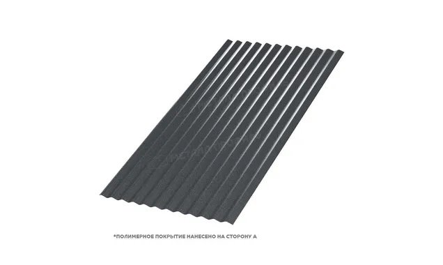 Профлист Металл Профиль МП18 0.5 PURMAN® RAL 9005 Черный темный B