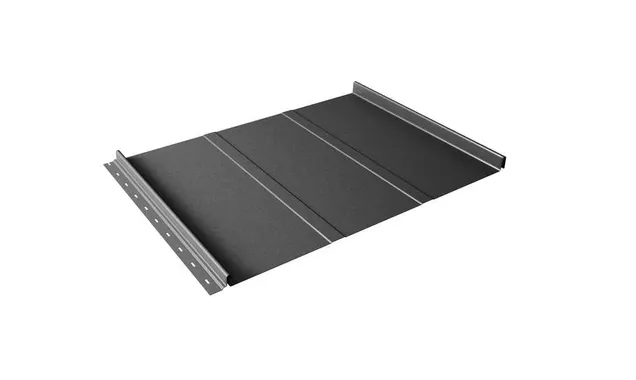 Фальцевая кровля Кликфальц Line Grand Line 0,5 Satin RAL 7016 Антрацитово-Серый
