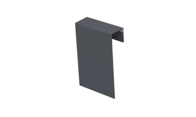 Соединительный профиль фибросайдинга Decover Velur RAL 7024 Мокрый асфальт 0.5