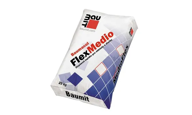 Толстослойный эластичный плиточный клей Baumit Baumacol FlexMedio 25 кг