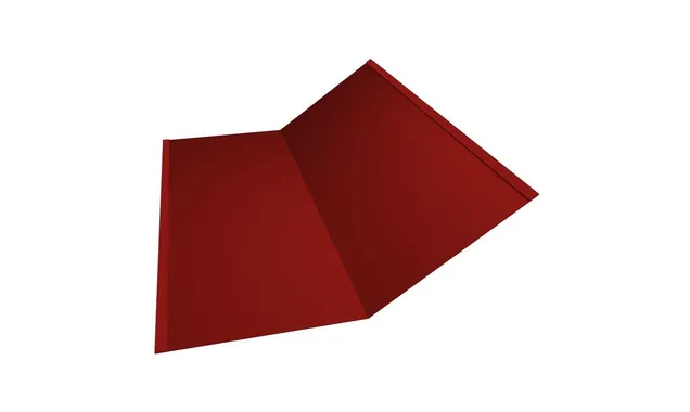 Планка ендовы нижней 300х300 0,5 Satin с пленкой RAL 3011 коричнево-красный