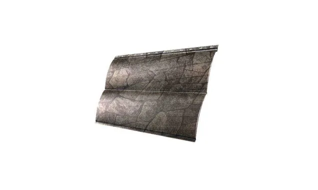 Металлический сайдинг Grand Line Блок-хаус 0.45 мм Print Elite King Stone