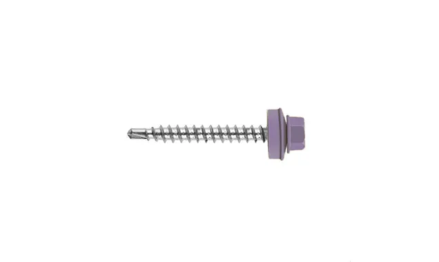 Саморез кровельный Daxmer 4,8х35 RAL 4005 (250) сверло №1