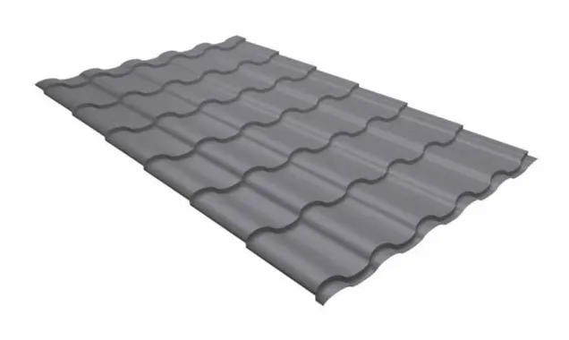 Металлочерепица Grand Line Kredo 0,45 Drap RAL 7004
